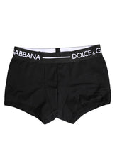 Black Cotton Stretch Regular Boxer Underwear